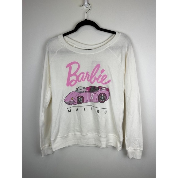 NWT Grayson Threads Barbie Malibu Off-White Crewneck size SML - Picture 1 of 4